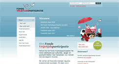 Desktop Screenshot of fondsvrijetijdsparticipatie.be